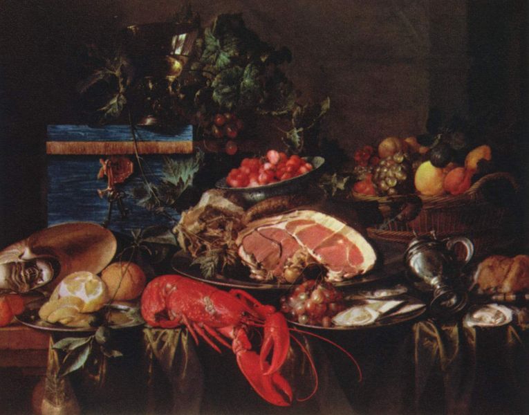 Jan Davidz de Heem Still life with Lobster